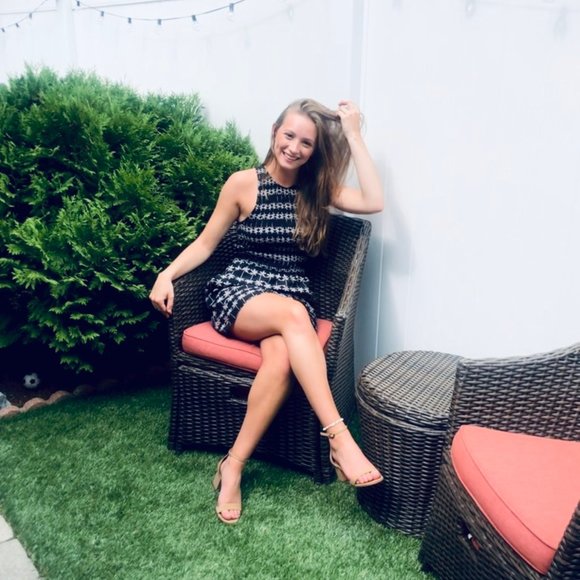 DOLCE VITA - BLACK MINI/MIDI OPEN BACK DRESS - Picture 2 of 5